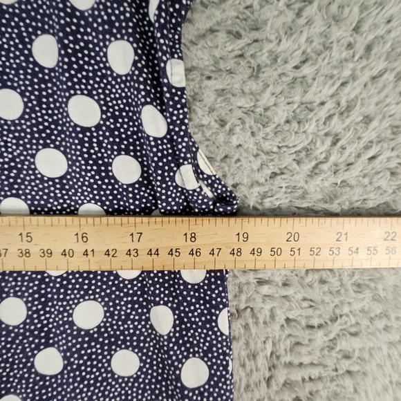 Boden Dress Size M Blue Polkadot Tassel Pockets Beachy Coastal Vacation‎ Resort - Picture 13 of 14